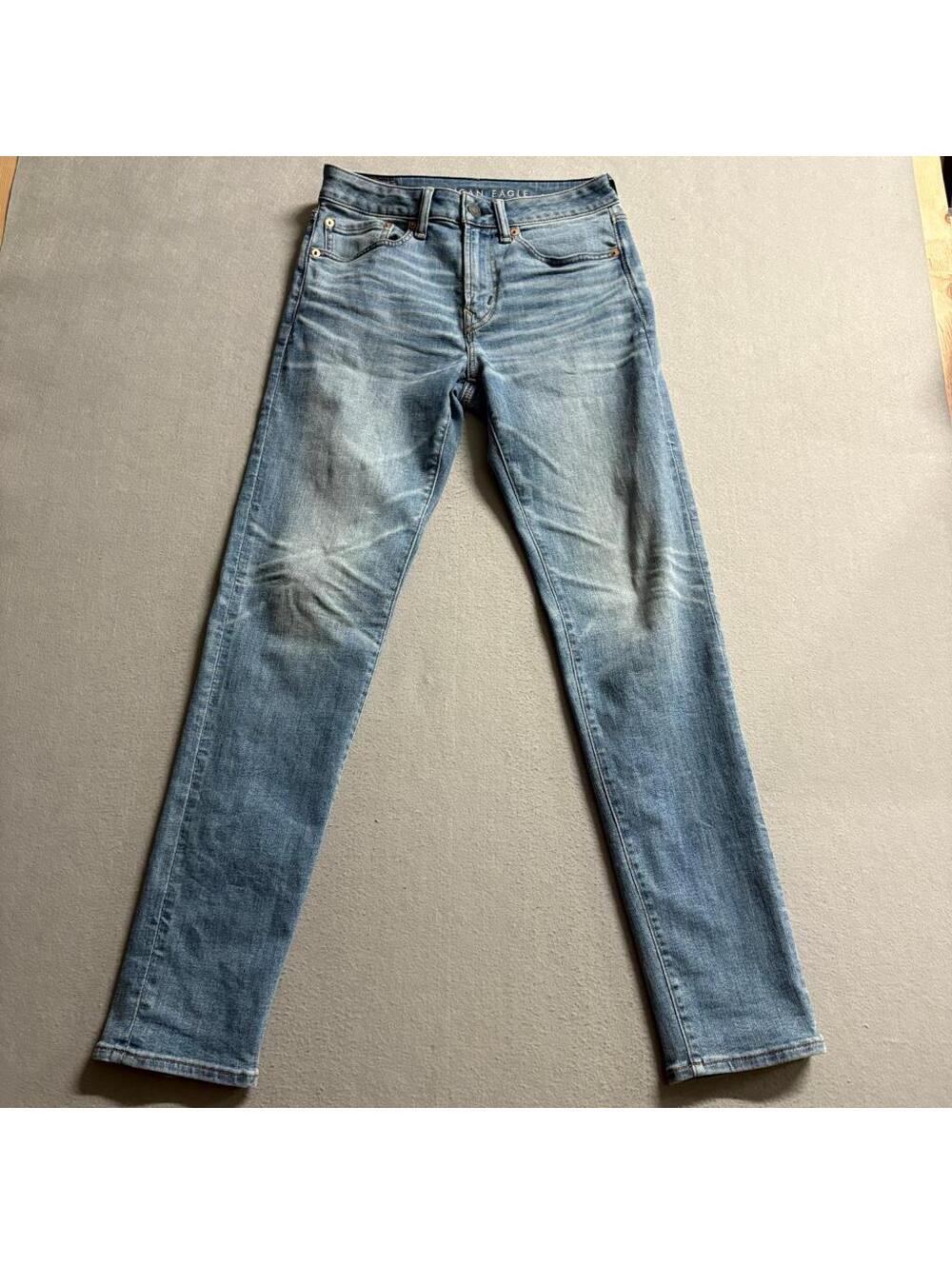 American Eagle Airflex Athletic Fit Jeans Mens 28x32 Blue Stretch Denim